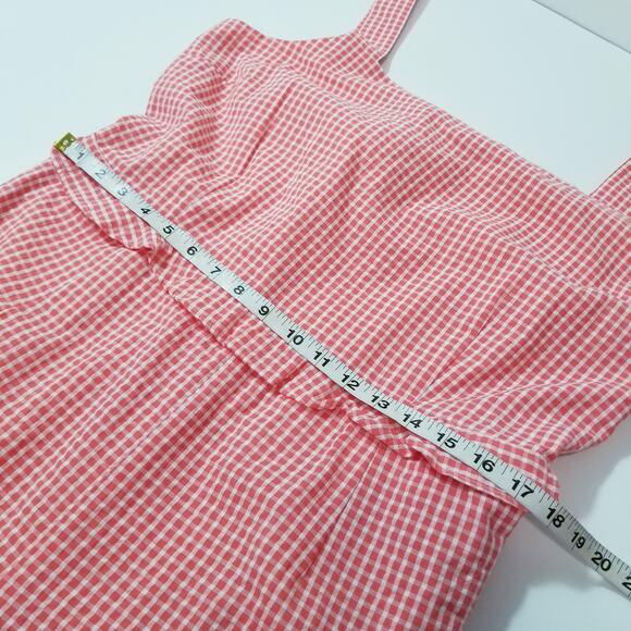 Gal meets Glam Gingham Ruffle Logan Jumpsuit Wide Leg Square neckline - Picture 5 of 15